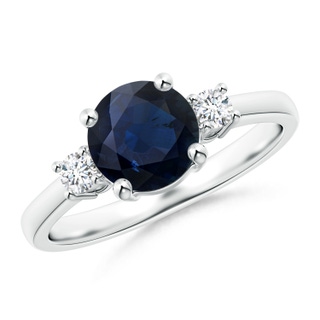 Round A Blue Sapphire