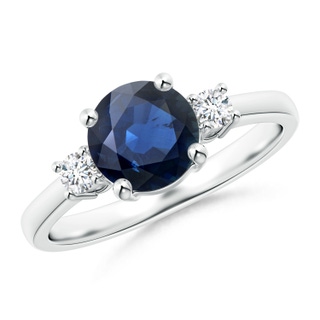 Round AA Blue Sapphire