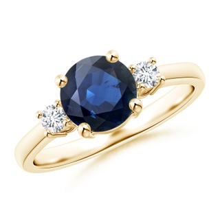 Round AA Blue Sapphire