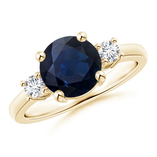 Round A Blue Sapphire