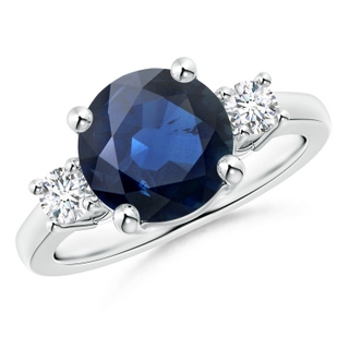 Round AA Blue Sapphire