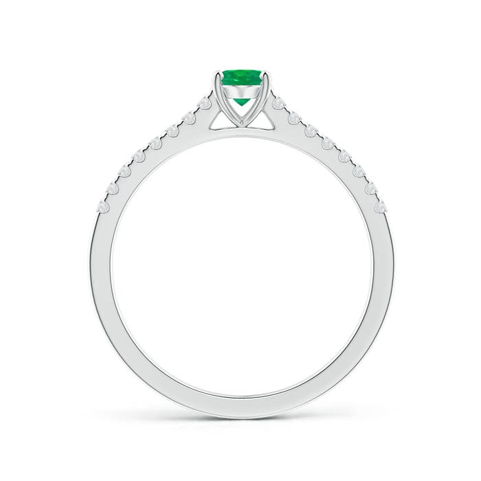 AA - Emerald / 0.53 CT / 14 KT White Gold