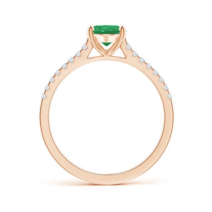 A - Emerald / 1.29 CT / 14 KT Rose Gold