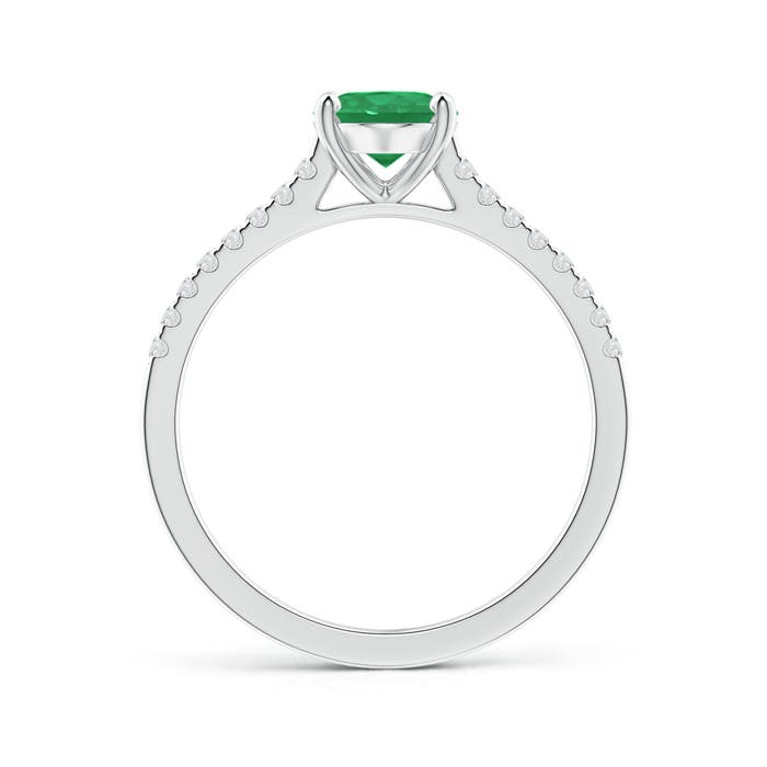 A - Emerald / 1.29 CT / 14 KT White Gold