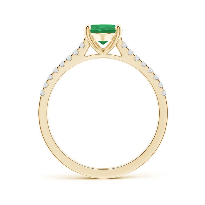 A - Emerald / 1.29 CT / 14 KT Yellow Gold