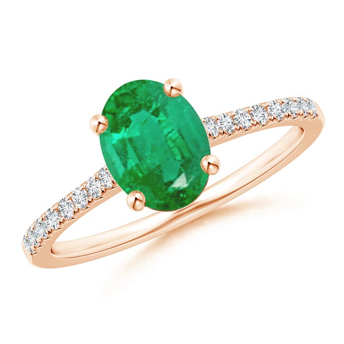 AA - Emerald / 1.29 CT / 14 KT Rose Gold