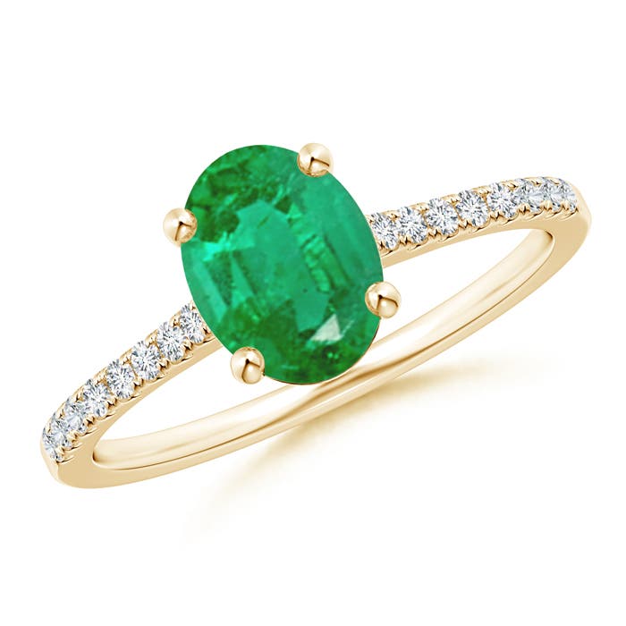 AA - Emerald / 1.29 CT / 14 KT Yellow Gold