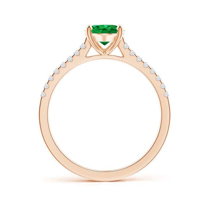 AAA - Emerald / 1.29 CT / 14 KT Rose Gold