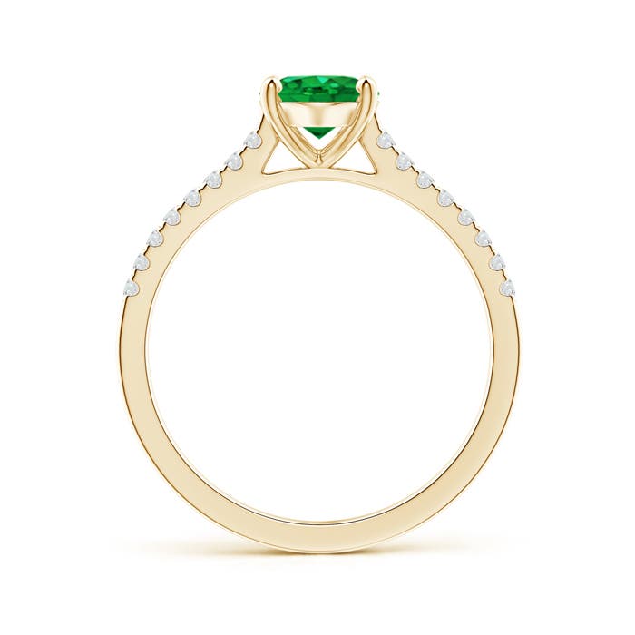 AAA - Emerald / 1.29 CT / 14 KT Yellow Gold