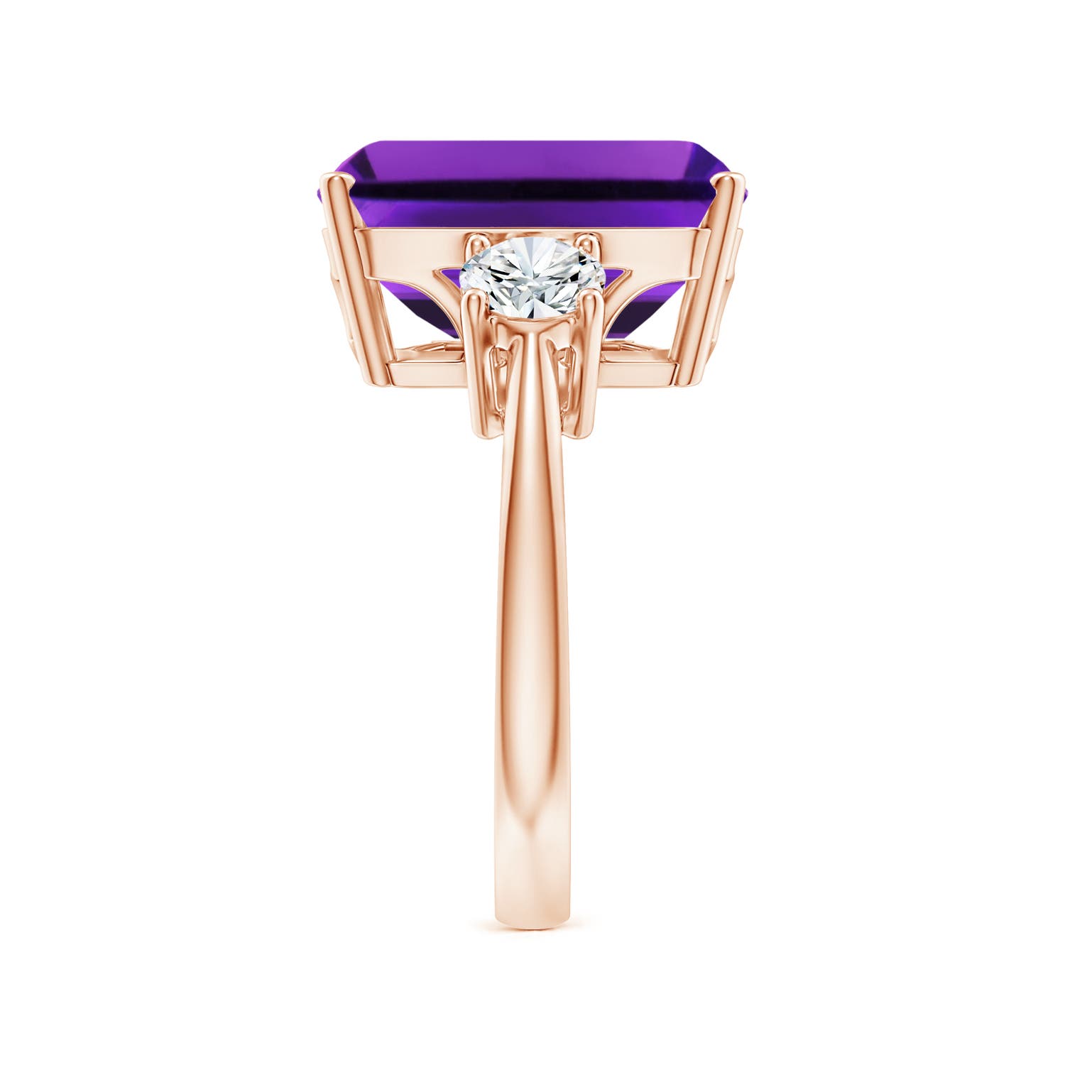 AAAA - Amethyst / 7.3 CT / 14 KT Rose Gold