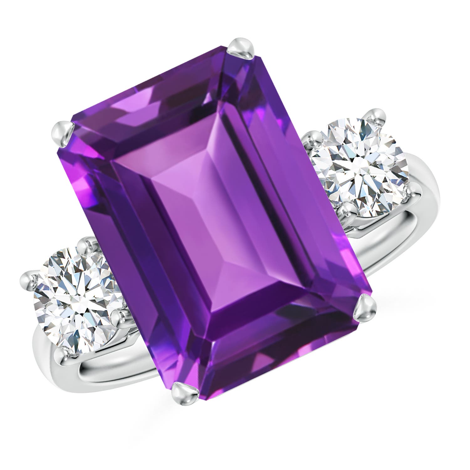 AAAA - Amethyst / 7.3 CT / 14 KT White Gold