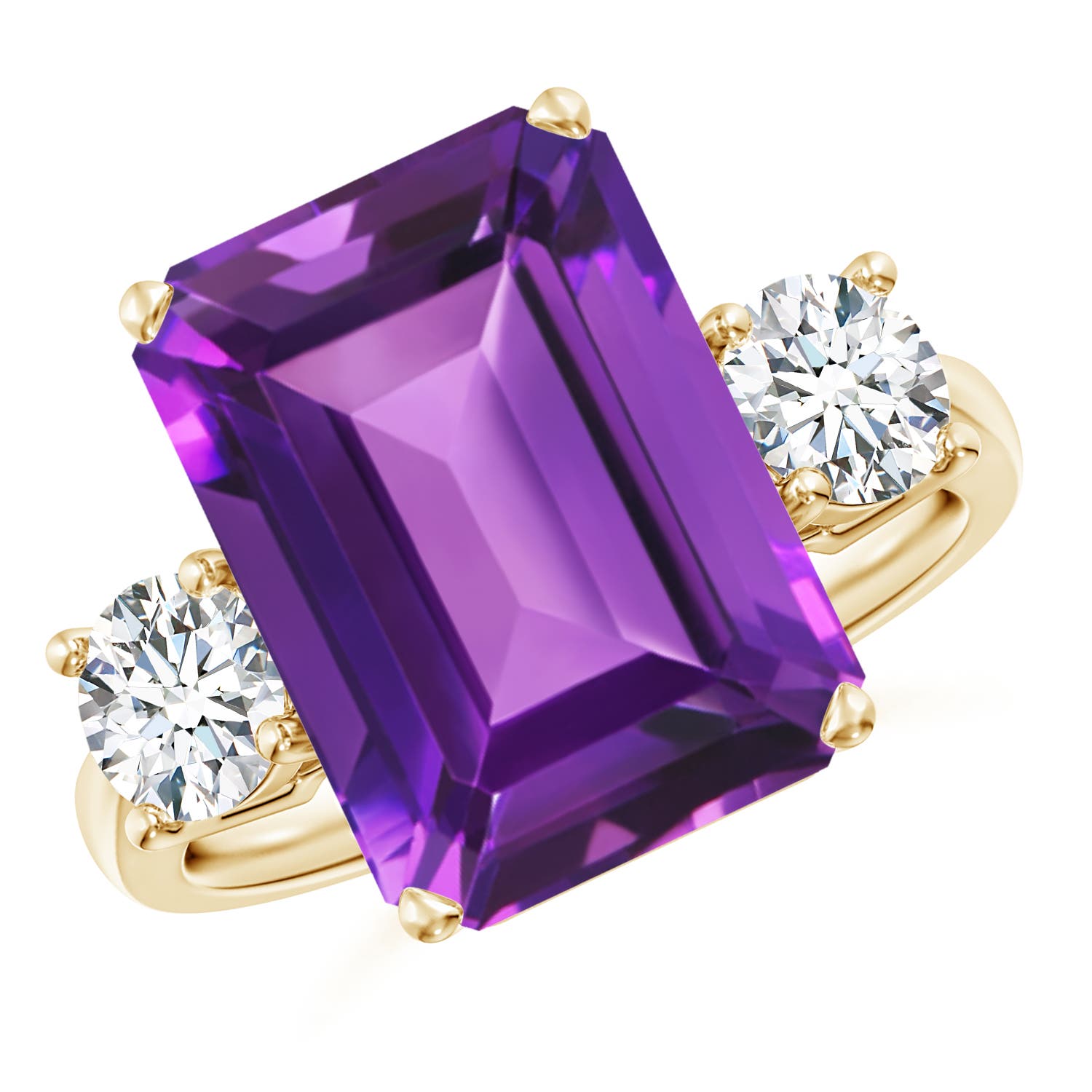 AAAA - Amethyst / 7.3 CT / 14 KT Yellow Gold