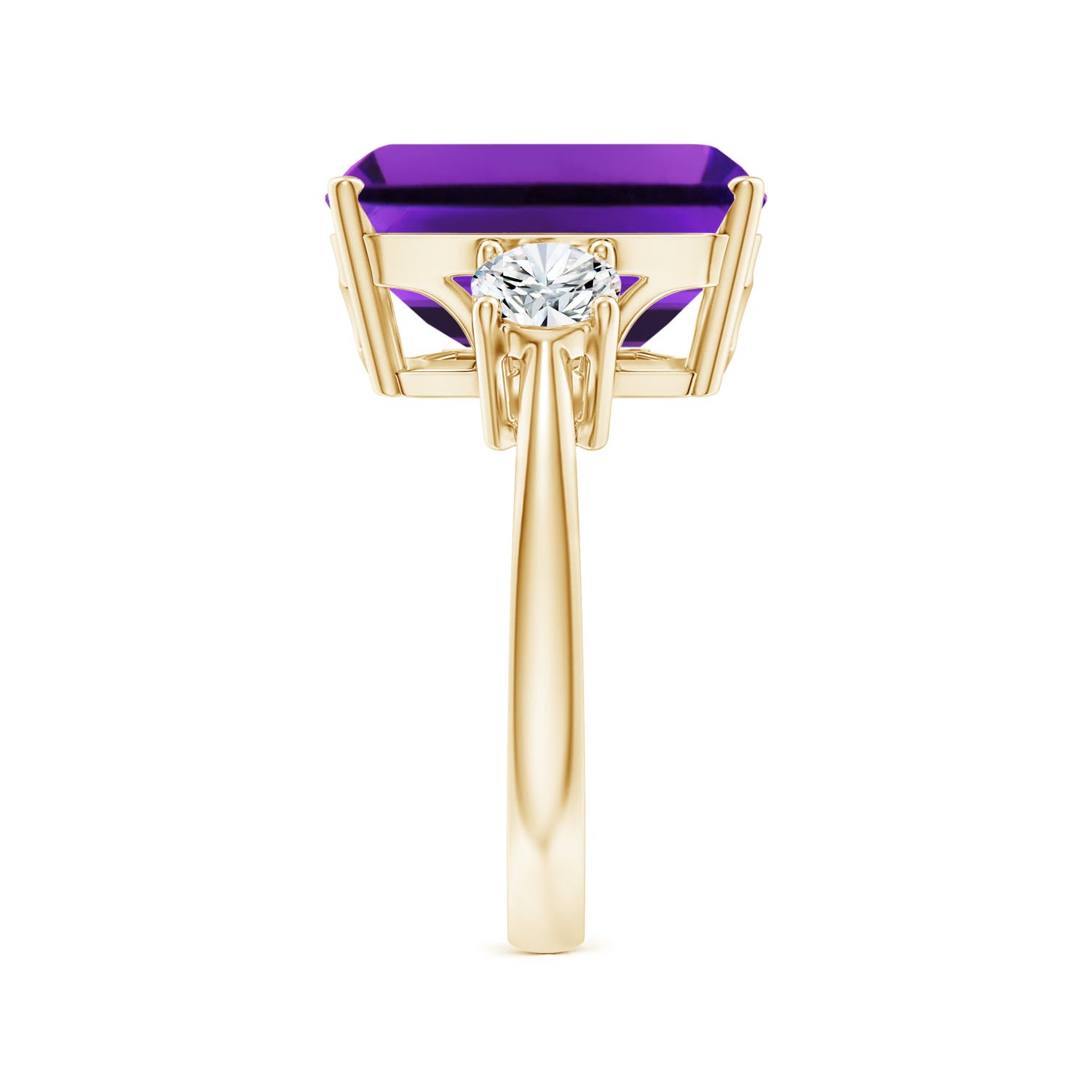 AAAA - Amethyst / 7.3 CT / 14 KT Yellow Gold