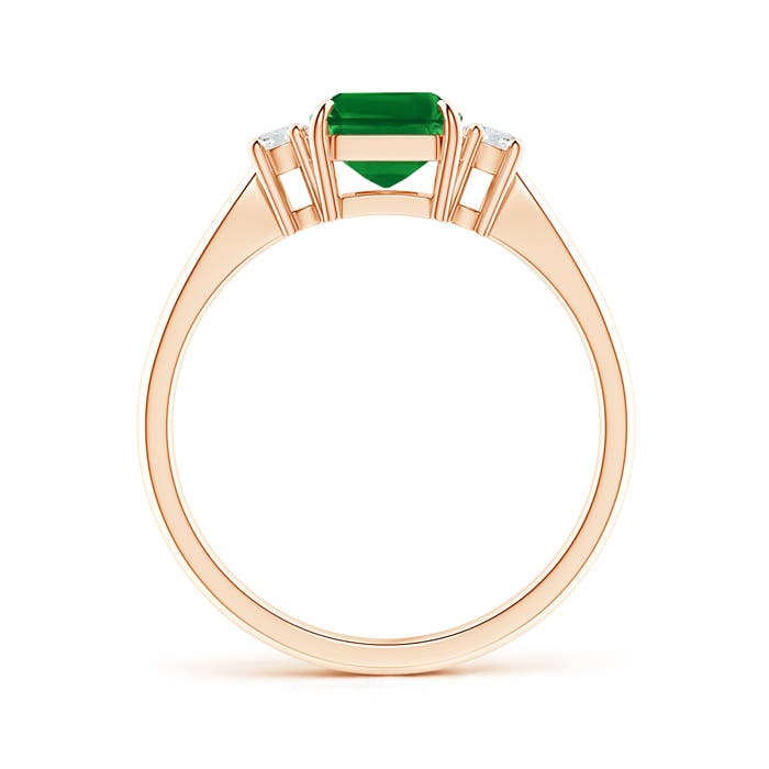 Premium - Lab-Grown Emerald / 1.66 CT / 14 KT Rose Gold