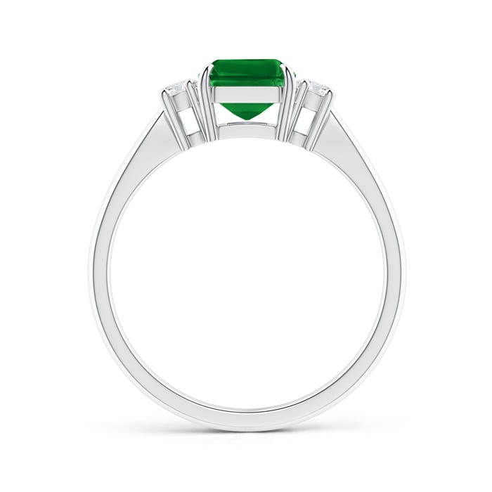 Premium - Lab-Grown Emerald / 1.66 CT / 14 KT White Gold