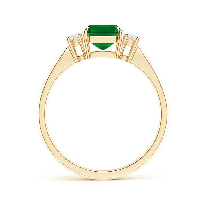 Premium - Lab-Grown Emerald / 1.66 CT / 14 KT Yellow Gold