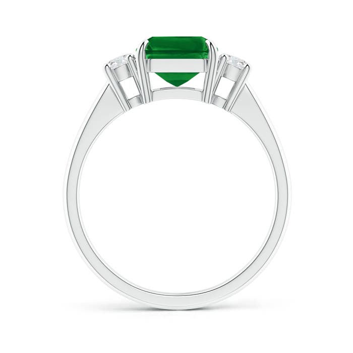 Premium - Lab-Grown Emerald / 2.48 CT / 14 KT White Gold