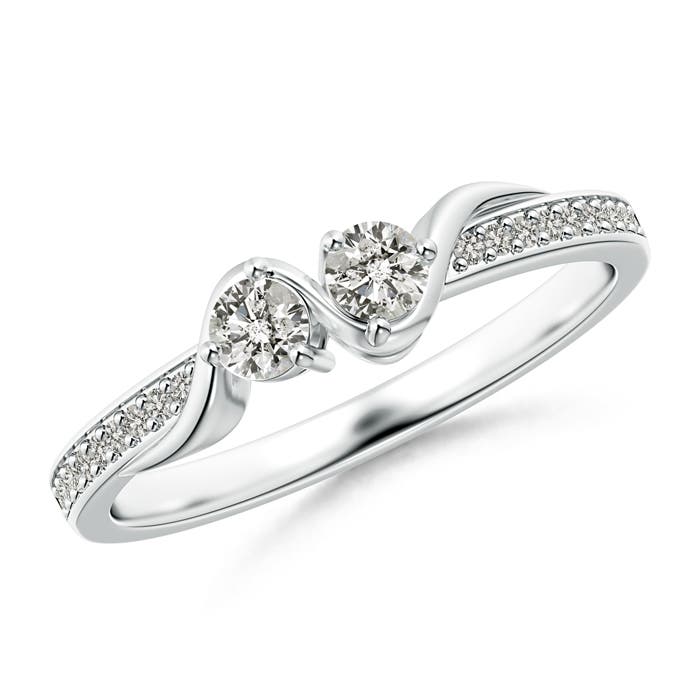 K, I3 / 0.3 CT / 14 KT White Gold