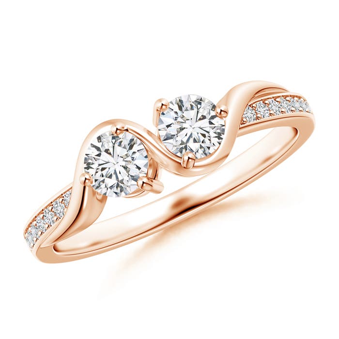 H, SI2 / 0.54 CT / 14 KT Rose Gold