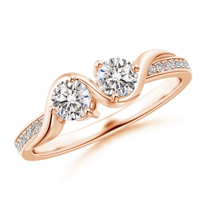 I-J, I1-I2 / 0.54 CT / 14 KT Rose Gold