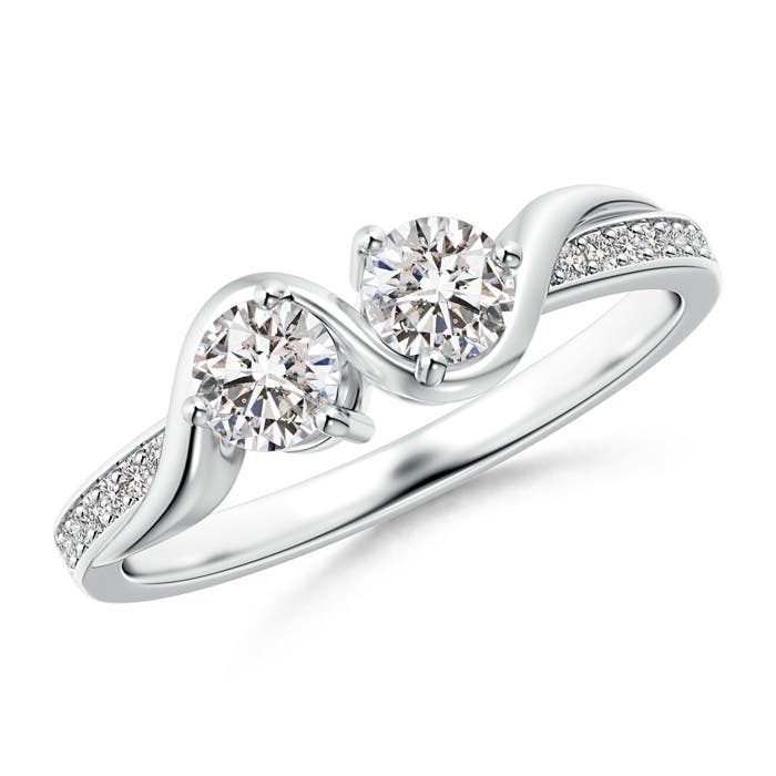 I-J, I1-I2 / 0.54 CT / 14 KT White Gold