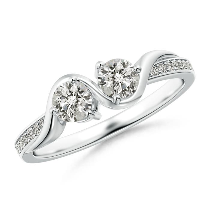 K, I3 / 0.54 CT / 14 KT White Gold