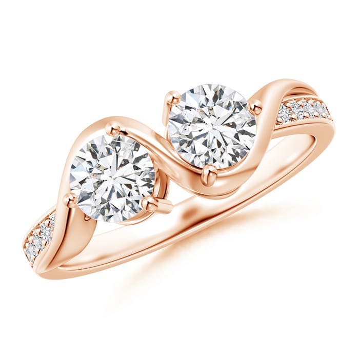 H, SI2 / 1.02 CT / 14 KT Rose Gold