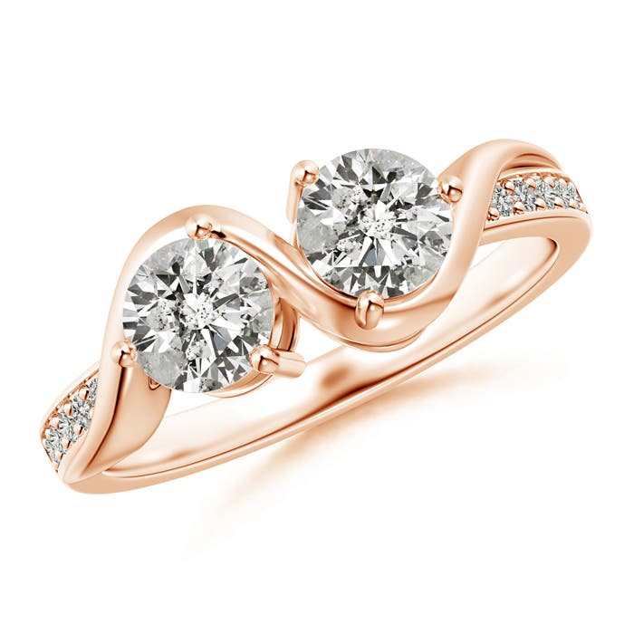 K, I3 / 1.02 CT / 14 KT Rose Gold