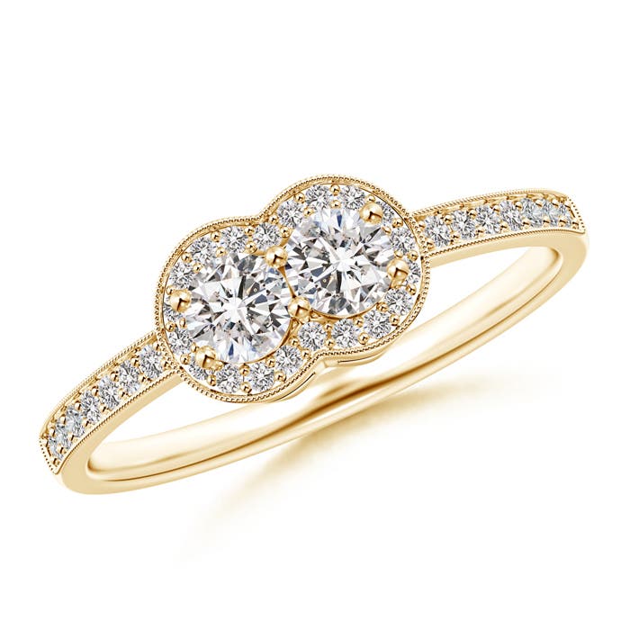 I-J, I1-I2 / 0.5 CT / 14 KT Yellow Gold