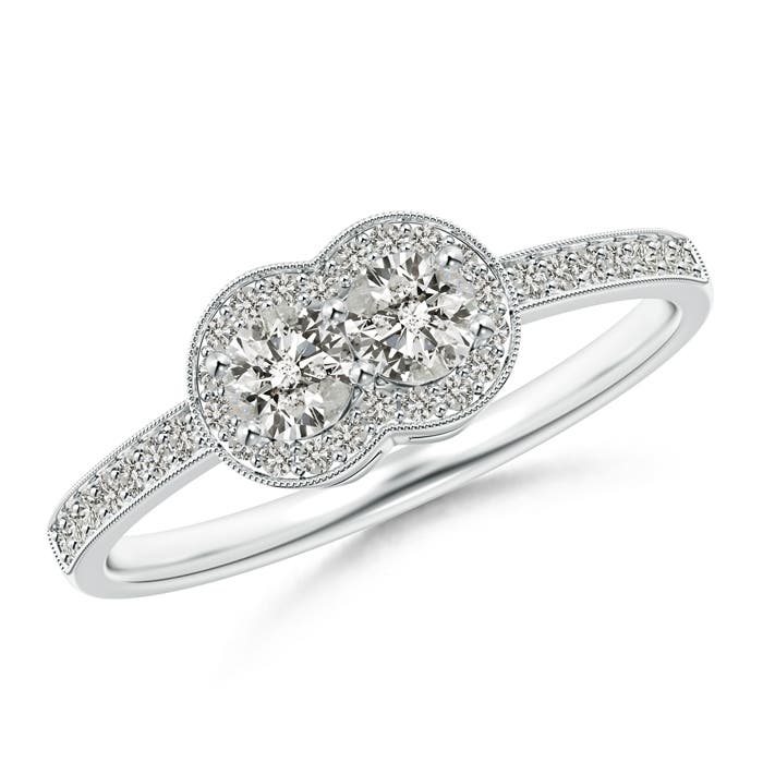 K, I3 / 0.5 CT / 14 KT White Gold