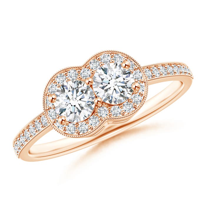 G, VS2 / 0.72 CT / 14 KT Rose Gold