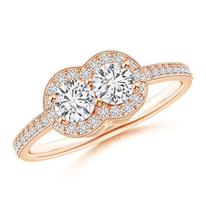 H, SI2 / 0.72 CT / 14 KT Rose Gold