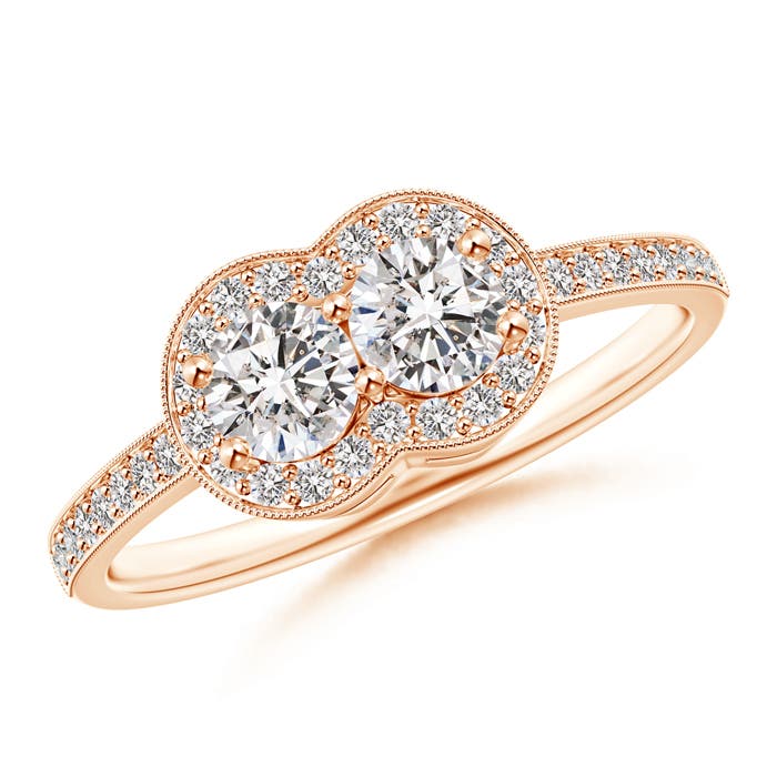 I-J, I1-I2 / 0.72 CT / 14 KT Rose Gold