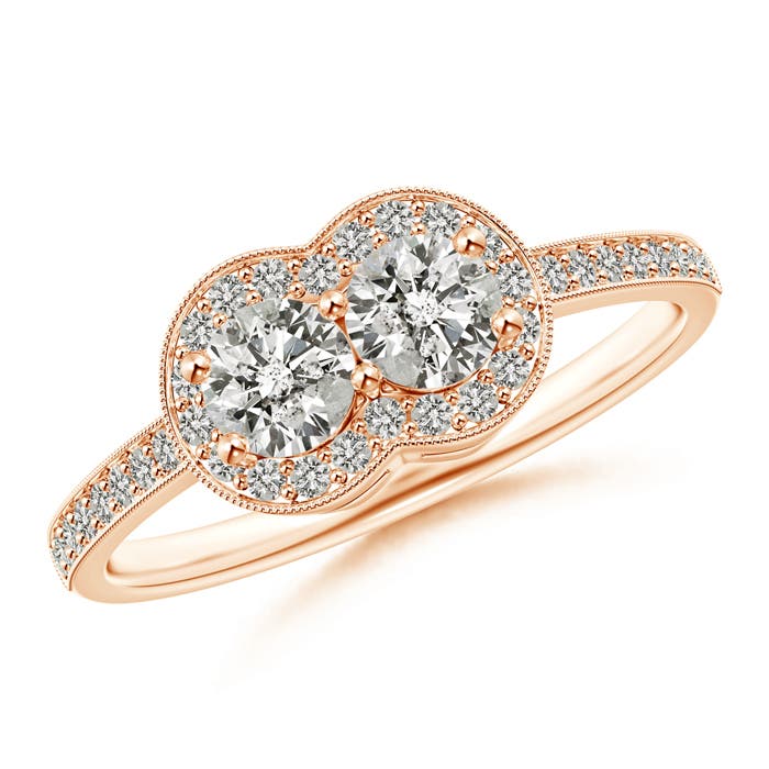 K, I3 / 0.72 CT / 14 KT Rose Gold