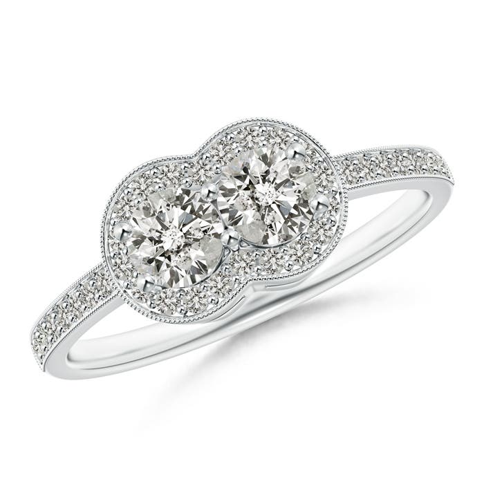 K, I3 / 0.72 CT / 14 KT White Gold