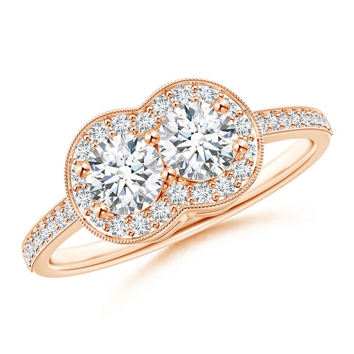 G, VS2 / 0.96 CT / 14 KT Rose Gold