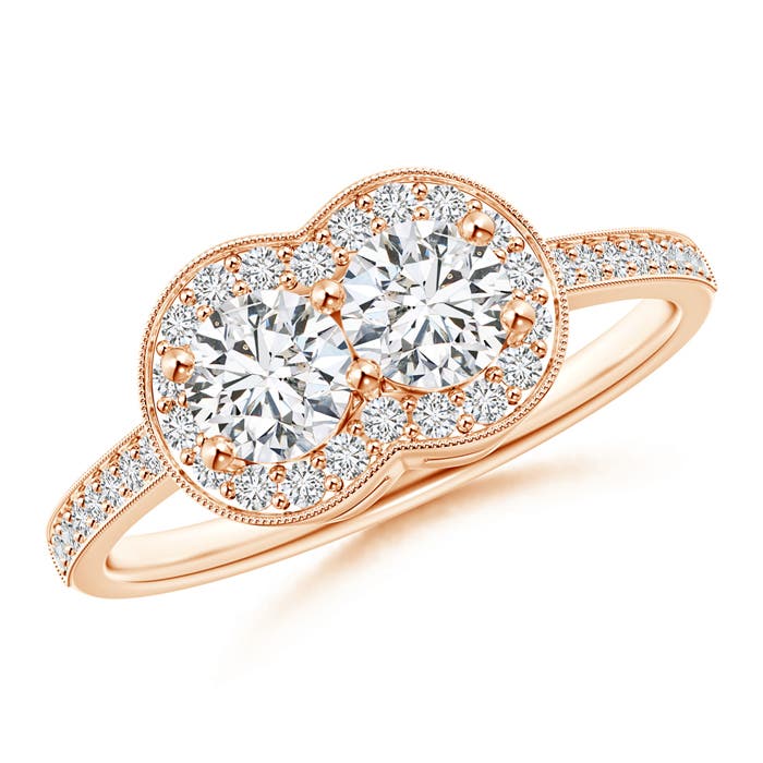 H, SI2 / 0.96 CT / 14 KT Rose Gold