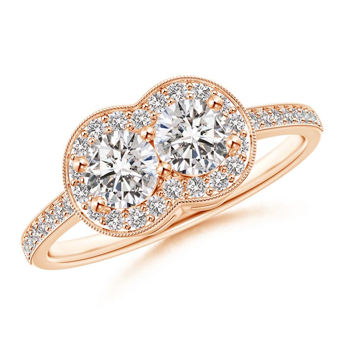 I-J, I1-I2 / 0.96 CT / 14 KT Rose Gold