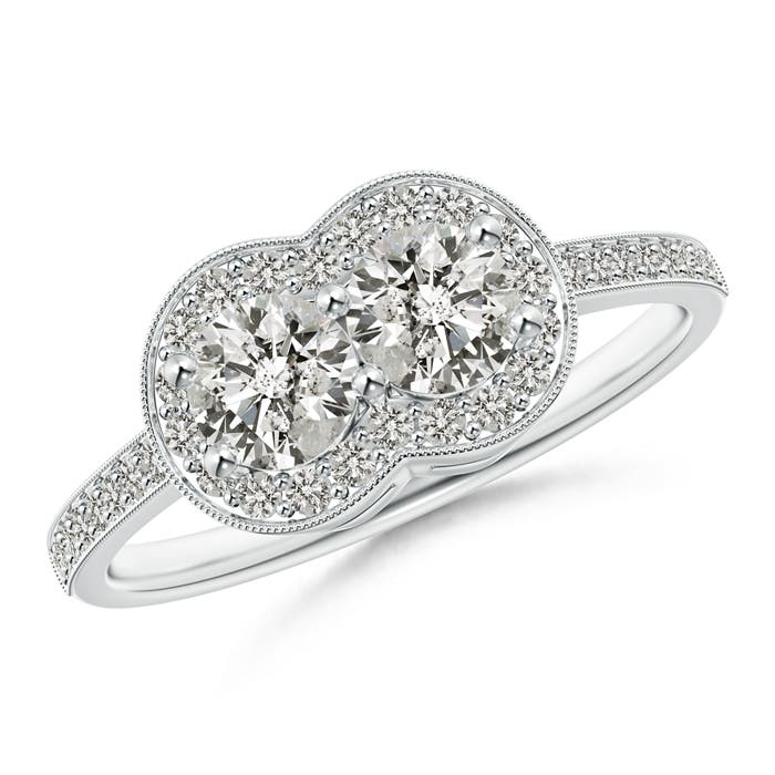 K, I3 / 0.96 CT / 14 KT White Gold