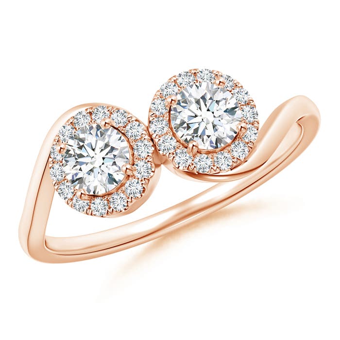 G, VS2 / 0.67 CT / 14 KT Rose Gold