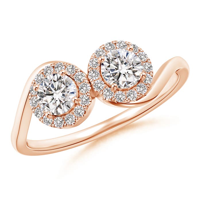 I-J, I1-I2 / 0.67 CT / 14 KT Rose Gold