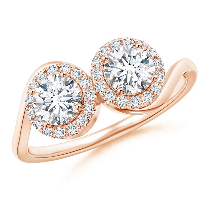 G, VS2 / 0.98 CT / 14 KT Rose Gold