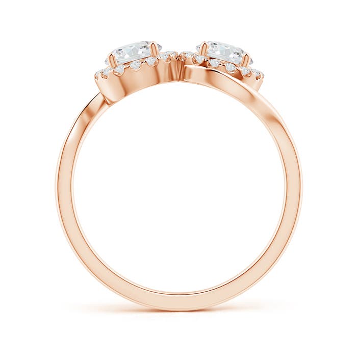 G, VS2 / 0.98 CT / 14 KT Rose Gold