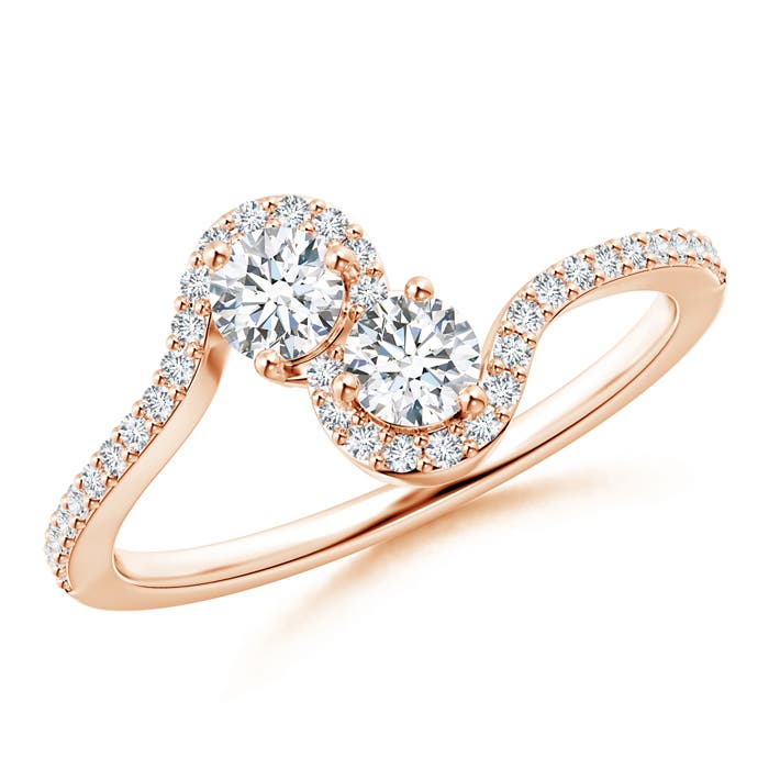 G, VS2 / 0.53 CT / 14 KT Rose Gold