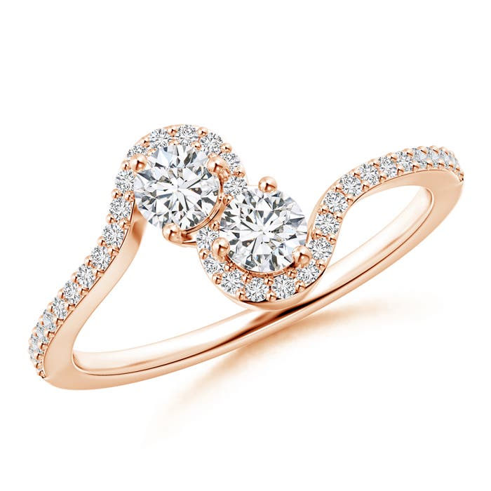 H, SI2 / 0.53 CT / 14 KT Rose Gold