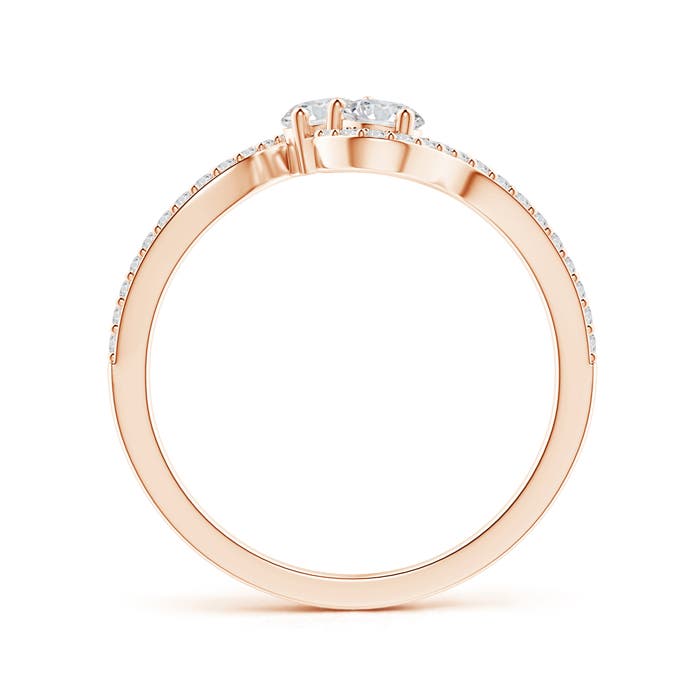 H, SI2 / 0.53 CT / 14 KT Rose Gold