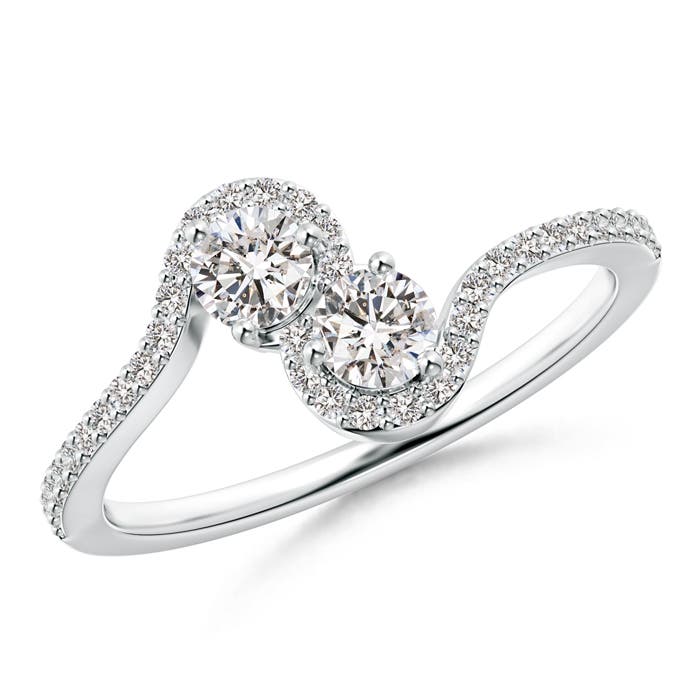 I-J, I1-I2 / 0.53 CT / 14 KT White Gold