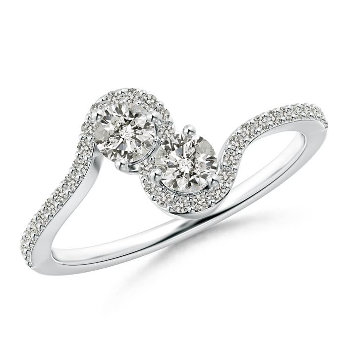 K, I3 / 0.53 CT / 14 KT White Gold