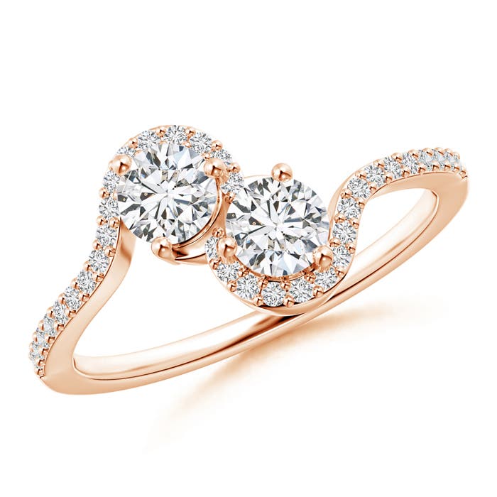 H, SI2 / 0.77 CT / 14 KT Rose Gold