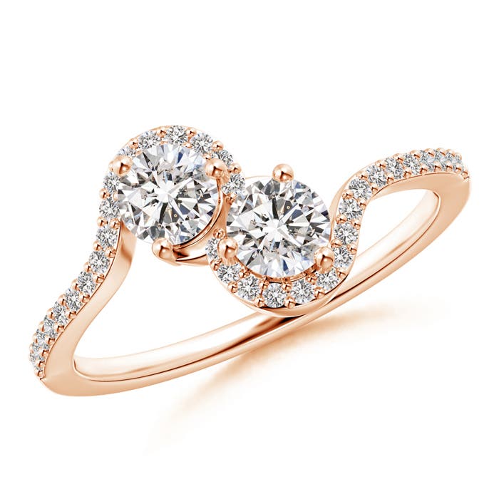 I-J, I1-I2 / 0.77 CT / 14 KT Rose Gold